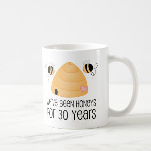 30. Jahrestags-Paar-Geschenk Kaffeetasse