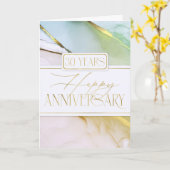 30-jährige Soft Abstrakt Card des Mitarbeiters Karte (Gelbe Blume)