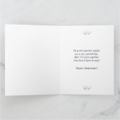 30-jähriges Pearl Hearts Tall Big Karte (Innenseite)