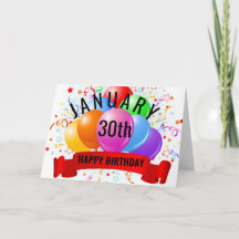 30. Januar Geburtstag