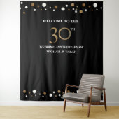 30. Jubiläum Foto Hintergrund Wandteppich (Beispiel)