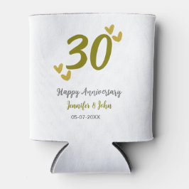 30. Jubiläum goldgraues Hochzeitspaar Dosenkühler