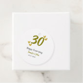 30. Jubiläum goldgraues Hochzeitspaar Geschenkanhänger (Beispiel)