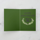 30. Jubiläum Liebe Forever Foto Template Karte (Innenseite)