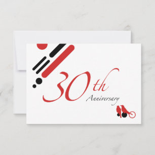 30. Jubiläum (Mod-Vögel) Einladung