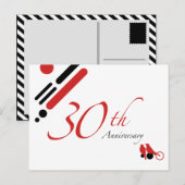 30. Jubiläum (Mod-Vögel) Postkarte (Vorne/Hinten)
