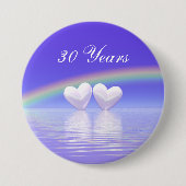 30. Jubiläum Pearl Hearts Button (Vorderseite)