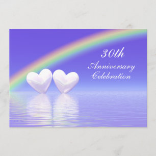 30. Jubiläum Pearl Hearts Einladung