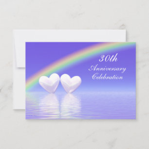 30. Jubiläum Pearl Hearts Einladung