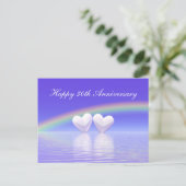 30. Jubiläum Pearl Hearts Postkarte (Stehend Vorderseite)