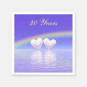 30. Jubiläum Pearl Hearts Serviette (Vorderseite)