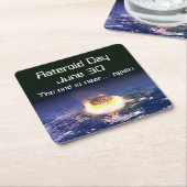 30. Juni Rechteckiger Pappuntersetzer (angewinkelt)