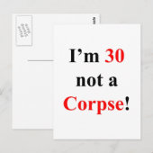 30 kein Korpse! Postkarte (Vorne/Hinten)