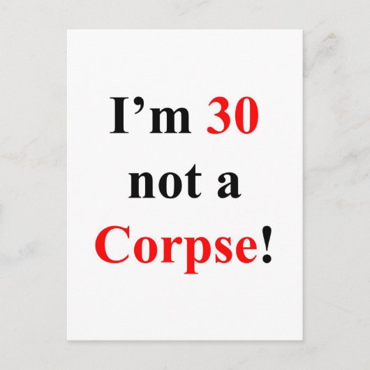 30 kein Korpse! Postkarte (Vorderseite)