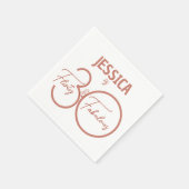 30 Kokette und fabelhafte, moderne Rot 30. Geburts Serviette (Ecke)