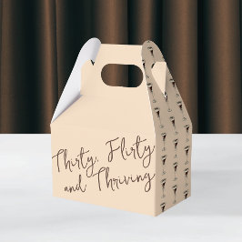30 Koketter und florierender Cocktail 30. Geburtst Geschenkschachtel