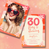 30 Kokettes Retro-Foto Einladung