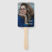 30 Kokettes und Personalisiertes Foto Fächer (Rückseite)