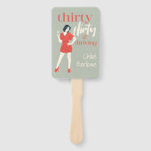 30 Kokettes und Personalisiertes Foto Fächer (Vorderseite)