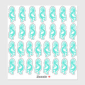 30 Kokopelli Formen Südwestturquoise Aufkleber (Blatt)