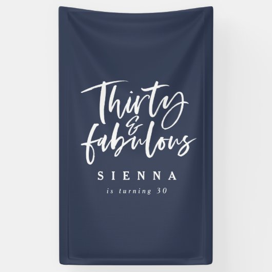 30-köpfiges Geburtstagsbanner Banner (Vertikal)