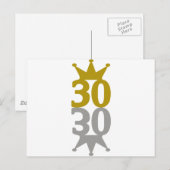 30-Kronenreflektion Postkarte (Vorne/Hinten)