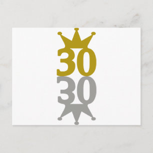 30-Kronenreflektion Postkarte