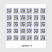 (30 Label-Sticker) Benutzerdefinierter QR-Code gen Aufkleber (Blatt)