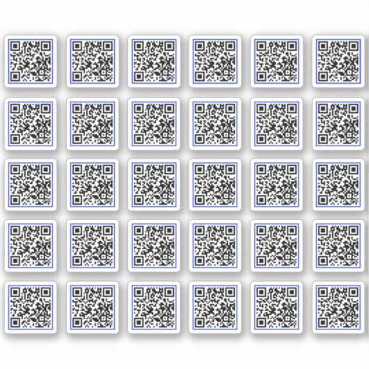 (30 Label-Sticker) Benutzerdefinierter QR-Code gen Aufkleber (Vorderseite)