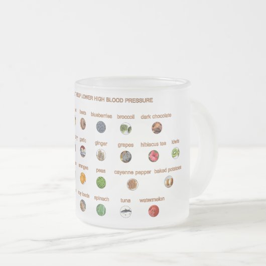 30 Lebensmittel, die zur Senkung der Bluthochdruck Mattglastasse (VorderseiteRechts)
