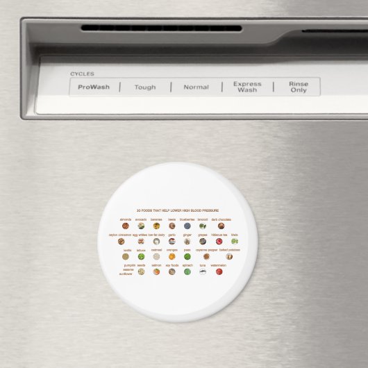 30 Lebensmittel mit niedrigerer Hypertonie Leichte Magnet (In Situ (Geschirrspüler))