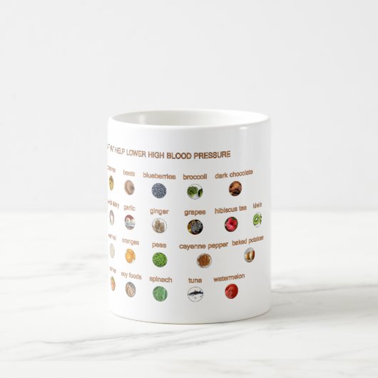 30 Lebensmittel Niedriger Bluthochdruck für Nebenw Kaffeetasse (Mittel)