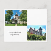 30 Mile Point Lighthouse Postkarte (Vorderseite)