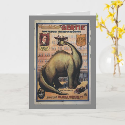 30 mit Gertie! Karte (Gelbe Blume)