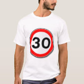 30 MPH-Verkehrsgrenzzeichen T-Shirt (Vorderseite)