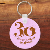 30 Nie sah so gut aus! Schlüsselanhänger (Vorderseite)