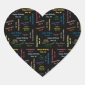 30. November Herz-Aufkleber (Vorderseite)