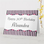 30. oder jedes Alter Geburtstag-BIG Karte (Gelbe Blume)