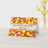 30. Oktober ist National Candy Corn Day Funny Karte (Gelbe Blume)