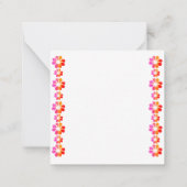 30 Orangefarbene Blume Mitteilungskarte (Rückseite)