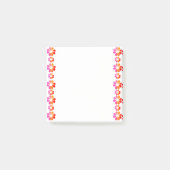 30 Orangefarbene Blume Post-it Klebezettel (Vorderseite)