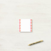 30 Orangefarbene Blume Post-it Klebezettel (Auf Schreibtisch)