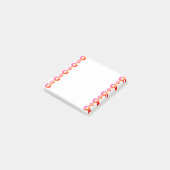 30 Orangefarbene Blume Post-it Klebezettel (angewinkelt)