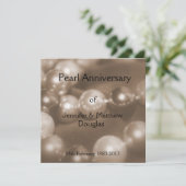 © 30. Pearl Wedding Anniversary Celebration Einladung (Stehend Vorderseite)