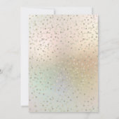 30. Pearl Wedding Anniversary Hearts Confetti Einladung (Rückseite)