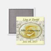 30. Pearl Wedding Anniversary Save the Date Magn Magnet (Vorderseite/Rückseite)
