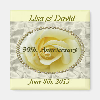 30. Pearl Wedding Anniversary Save the Date Magn Magnet