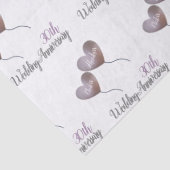 30. Perlenhochzeit Ehemann & Ehefrau Seidenpapier (Detail)