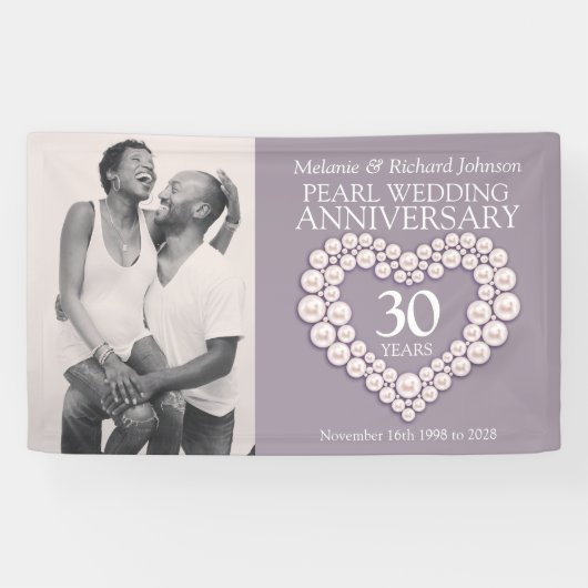 30. Perlenhochzeit Foto Banner (Horizontal)