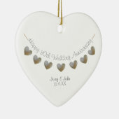 30. Perlenhochzeit-Geschenk Keramik Ornament (Rechts)